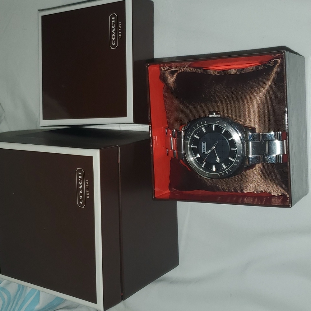 Coach watch steel bracelet